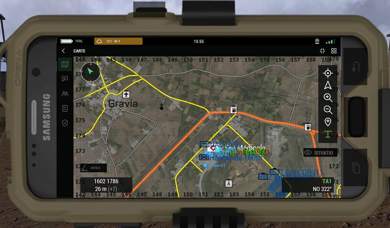 Carte de l’ATAK natif dans Arma 3